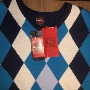 REGAL WEAR sleeveless VEST ADULT MENS Brand New NWT 2XL Blue White Navy